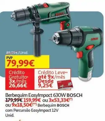 Auchan Berbequim perc bosch promoção