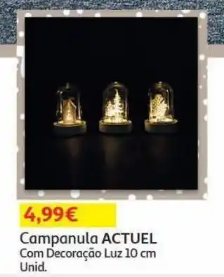 Auchan Campanula actuel c/decor luz day 10cm promoção