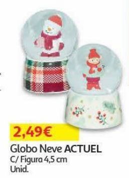 Auchan Globo neve c/figura actuel sortido 4.5cm promoção