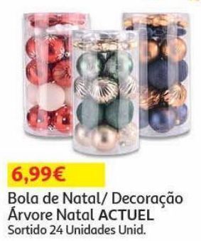 Auchan Bola natal plástico actuel promoção