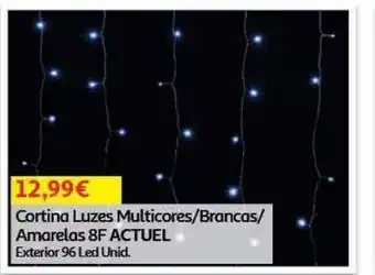 Auchan Cortina luzes amarelas actuel promoção