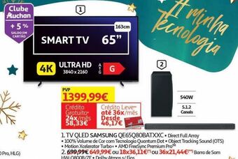 Auchan Tv qled samsung promoção