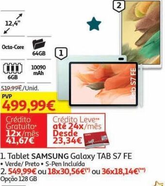 Auchan Tablet samsung promoção