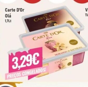 Belita Gelados carte d'or promoção