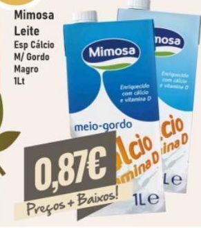Belita Leite mimosa promoção