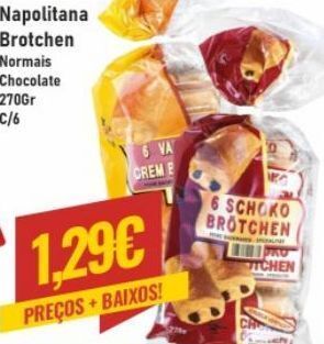 Pão doce com chocolate