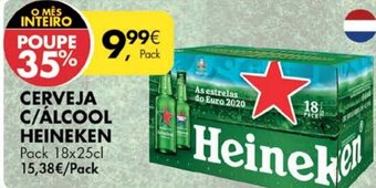 Pingo Doce Cerveja C/ Álcool Heineken Pack 18x25cl promoção