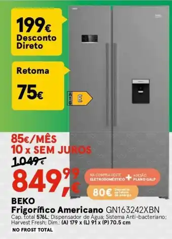 Worten Beko Frigorífico Americano promoção