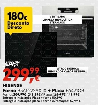 Worten Hisense Forno + Placa promoção