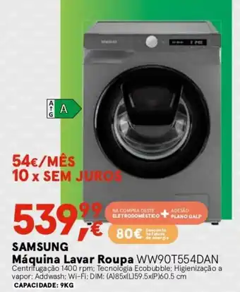 Samsung Máquina Lavar Poupa