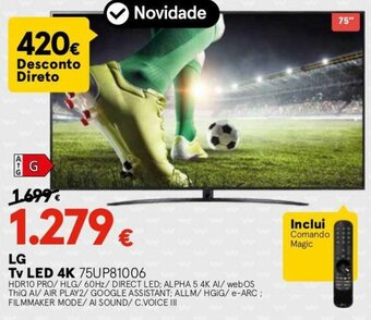 Worten LG TV LED 4K promoção