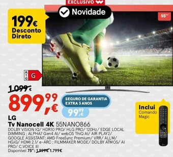 Worten LG TV Nanocell 4K promoção
