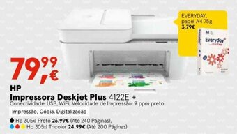 Worten HP Impressora Deskjet Plus promoção