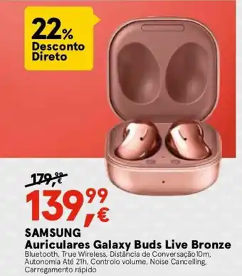 Samsung Auriculares Galaxy Buds Live Bronze