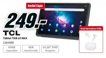 MediaMarkt TCL Tablet Tab10 Max promoção