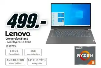 MediaMarkt Lenovo Convertível Flex5 promoção