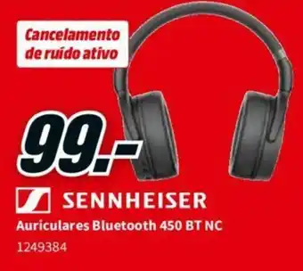 Sennheiser Auriculares Bluetooth 450 BT NC