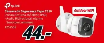 MediaMarkt Tp-Link Cámara de Segurança Tapo C310 promoção