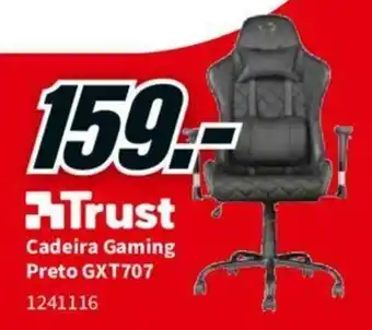 MediaMarkt Trust Caderia Gaming Preto GXT707 promoção