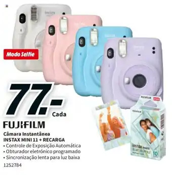Fujifilm Cámara Inatantânea INSTAX MINI 11 + RECARGA