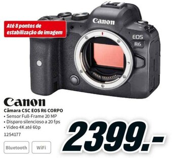 Canon Câmara CSC EOS R6 CORPO