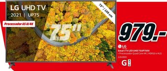 MediaMarkt LG Smart TV LED UHD 75UP7500 promoção