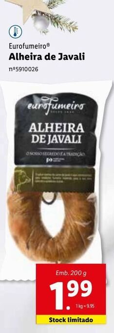 Lidl Alheira eurofumeiro promoção