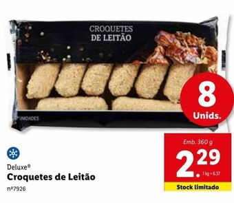 Lidl Croquetes de cogumelos deluxe promoção