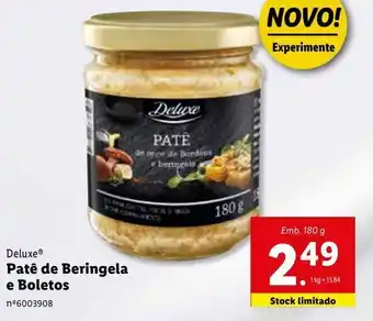 Lidl Patê vegetal deluxe promoção