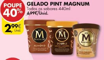 Pingo Doce Gelado Pint Magnum 440ml promoção