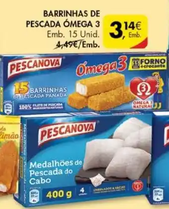 Pingo Doce Barrinhas de Pescada Ómega 3 15 Unid promoção