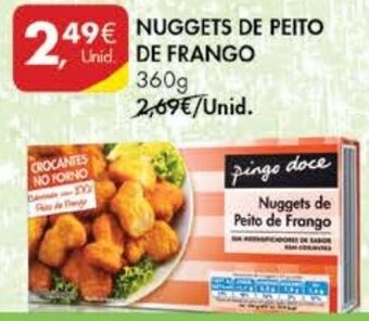 Pingo Doce Nuggets de Peito de Frango 360g promoção