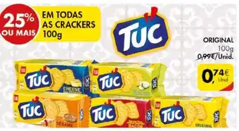 Pingo Doce Tuc Crackers Original 100g promoção