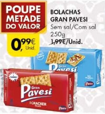 Pingo Doce Bolachas Gran Pavesi 250g promoção