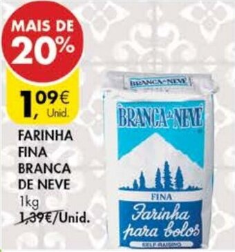 Pingo Doce Farinha Fina Branca de Neve 1kg promoção