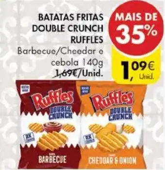 Pingo Doce Batatas Fritas Double Crunch Ruffles 140g promoção