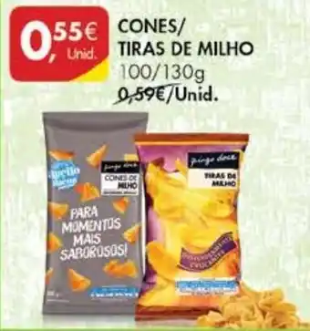 Pingo Doce Cones/ Tiras de Milho 100/130g promoção