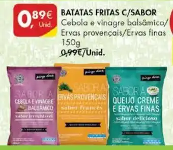 Pingo Doce Batatas Fritas C/Sabor 150g promoção