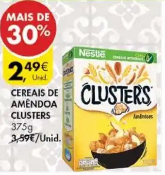 Pingo Doce Cereais de Amêndoa Clusters 375g promoção