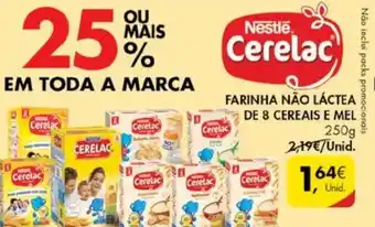 Pingo Doce Farinha Não Láctea de 8 Cereais e Mel 250g promoção