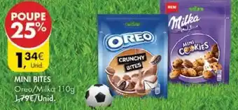 Pingo Doce Mini Bites Oreo/Milka 110g promoção