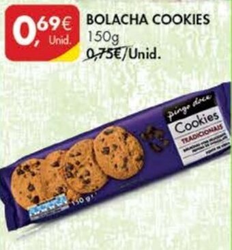 Pingo Doce Bolacha Cookies 150g promoção