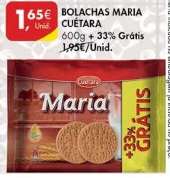 Pingo Doce Bolachas MAria Cuétara 600g promoção