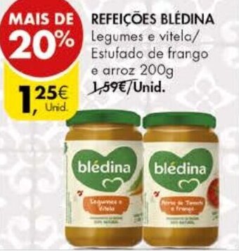 Pingo Doce Refeições Blédina 200g promoção