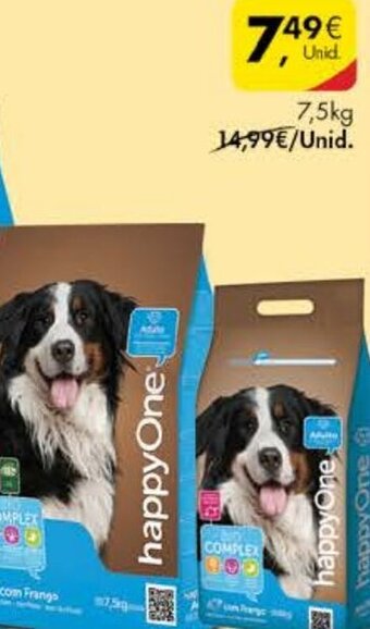 Pingo Doce Comida Seca P/Cão Adulto Happyone 7,5kg promoção
