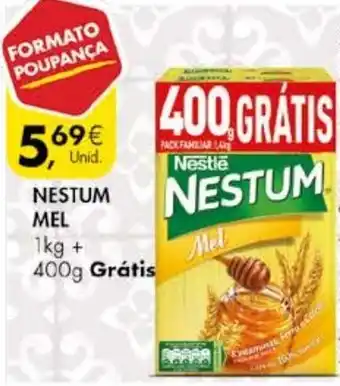 Pingo Doce Nestum Mel 1kg + 400g promoção