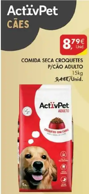 Pingo Doce Comida Seca Croquetes P/Cão Adulto 15kg promoção