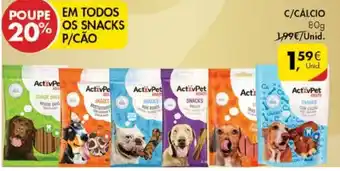 Pingo Doce Snacks P/Cão C/Cálcio 80g promoção