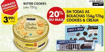 Pingo Doce Butter Cookies Lata 750g promoção