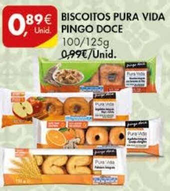 Biscoitos Pura Vida Pingo Doce 100/125g